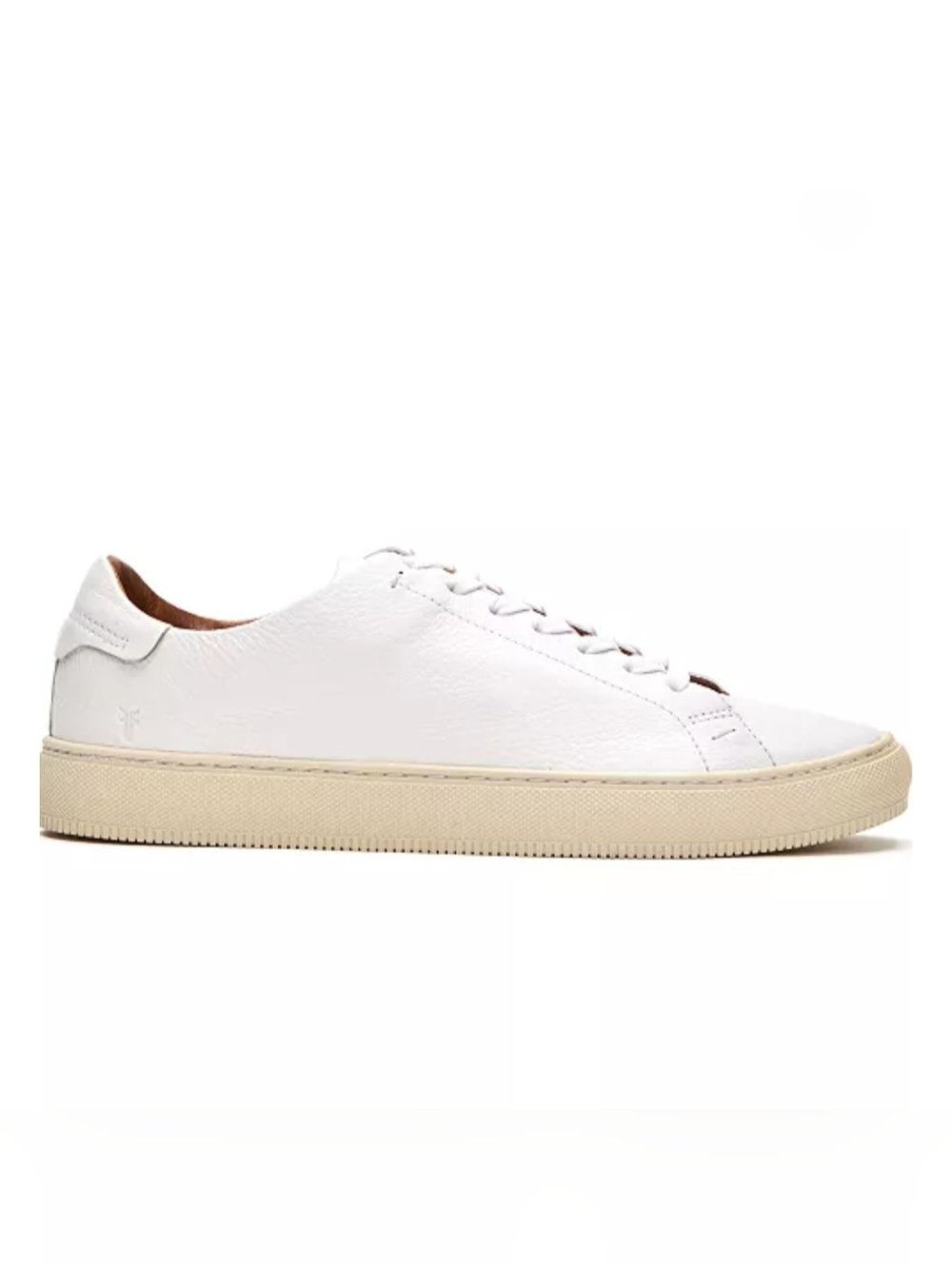 Frye Astor Low Lace Sneakers White Tumbled Cow Men's New In Box